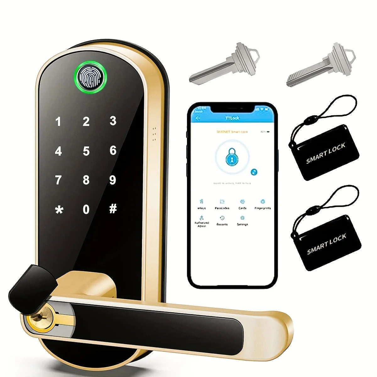 Smart Fingerprint Door Lock App Remote Control