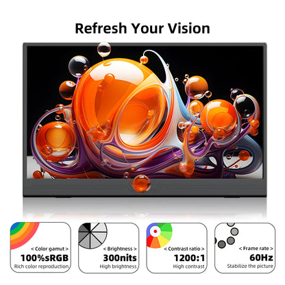 ZSUS 3840*2160 13-inch 4K Portable Monitor 60HZ For Laptop