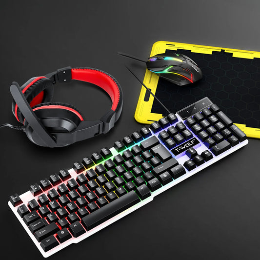 NEW USB Keyboard And Mouse Gaming Headset