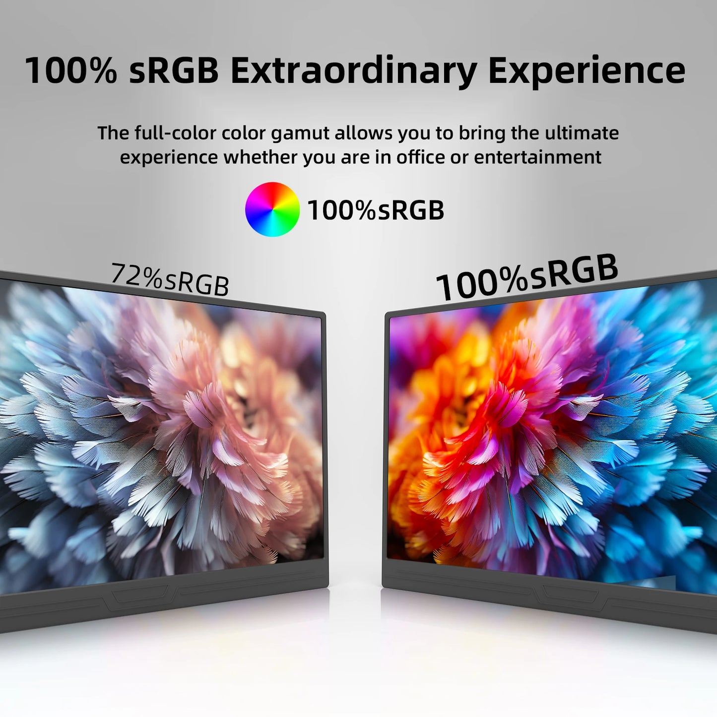 ZSUS 3840*2160 13-inch 4K Portable Monitor 60HZ For Laptop