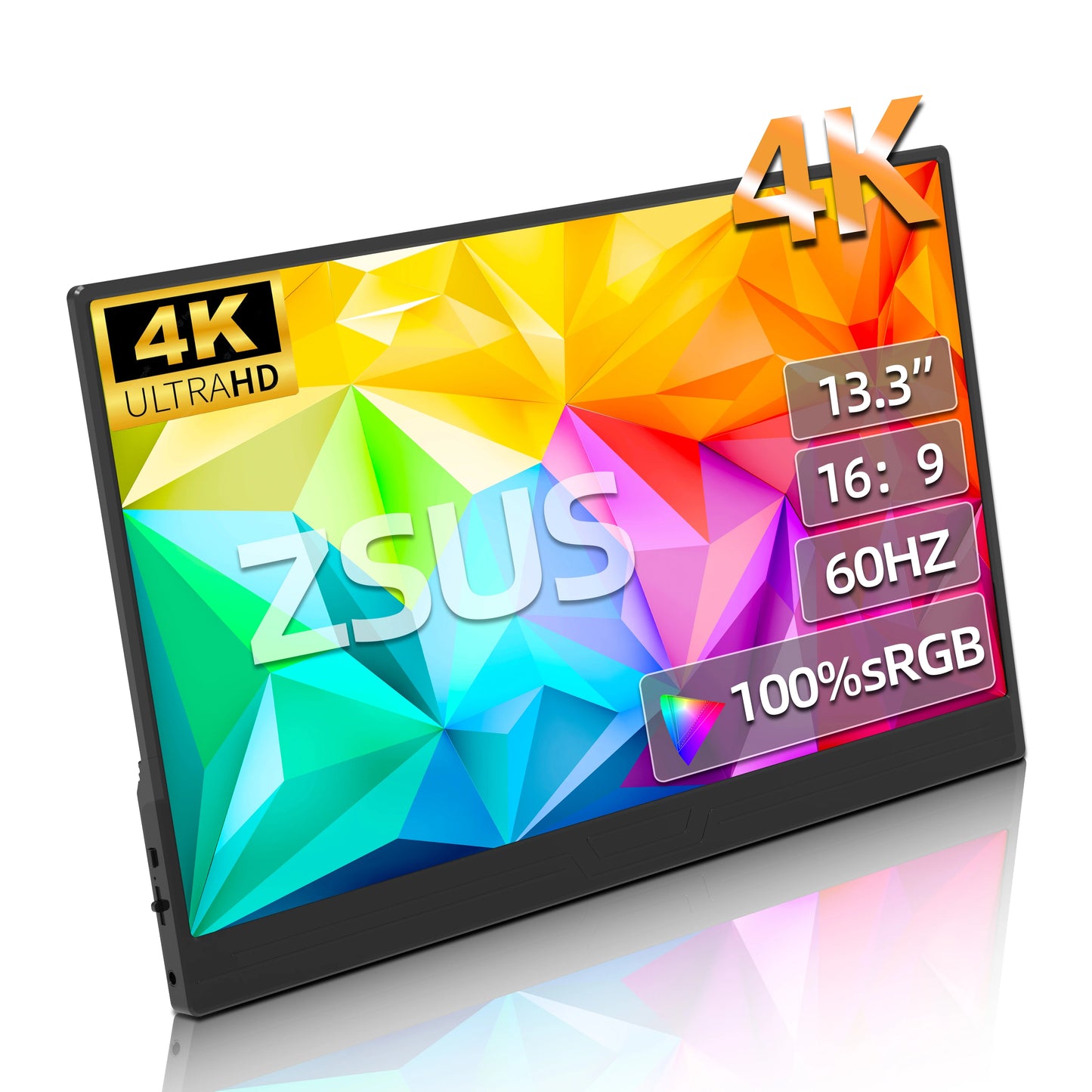 ZSUS 3840*2160 13-inch 4K Portable Monitor 60HZ For Laptop
